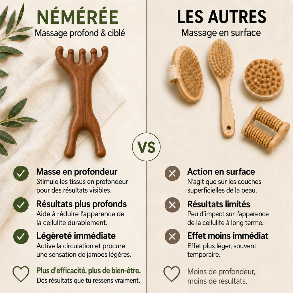 Brosse de massage anti-cellulite – Une peau visiblement plus lisse en seulement 3 minutes par jour