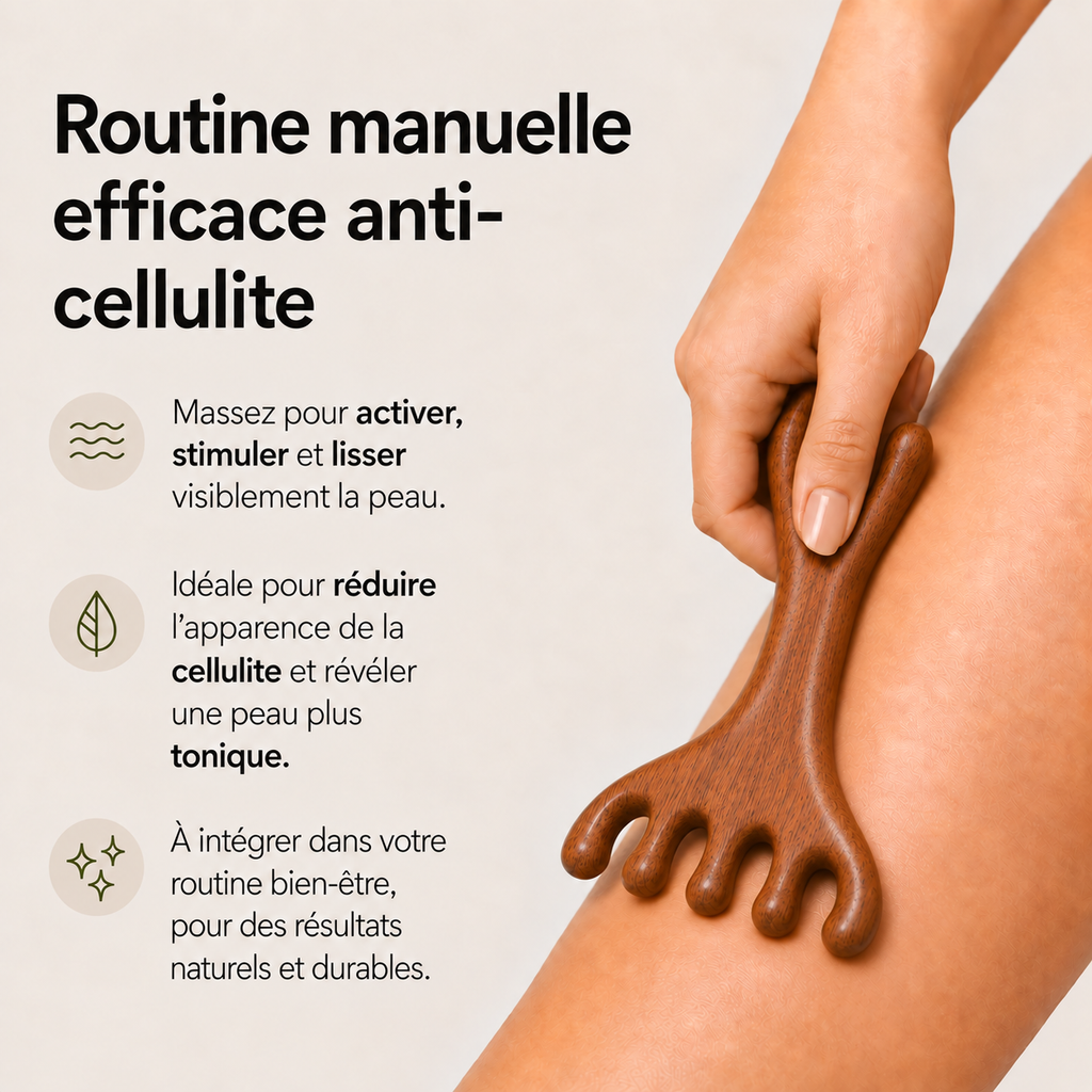 Brosse de massage anti-cellulite – Une peau visiblement plus lisse en seulement 3 minutes par jour